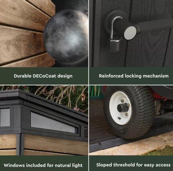 Keter Ashwood Signature 9ft x 7ft 1" (2.77 x 2.18m) Storage Shed