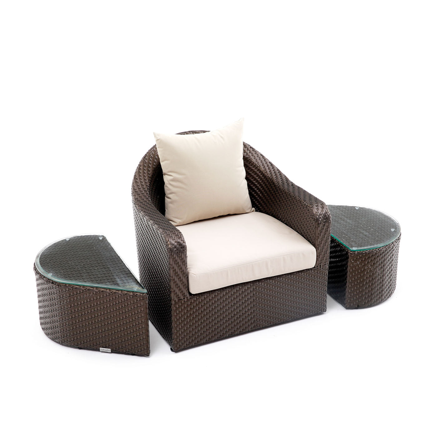 Akula Living 2 Piece Aegean Paros Armchair & Coffee Table
