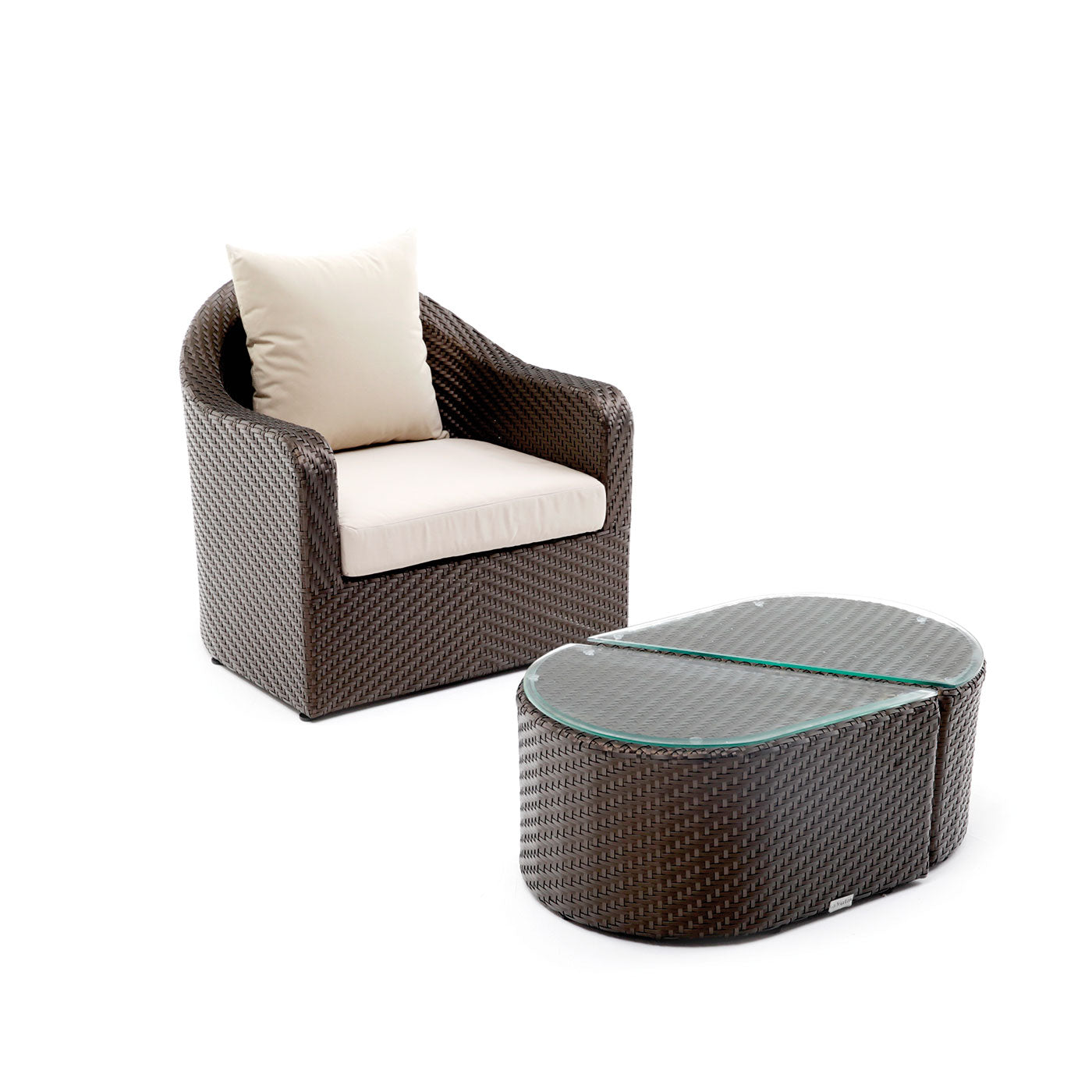 Akula Living 2 Piece Aegean Paros Armchair & Coffee Table