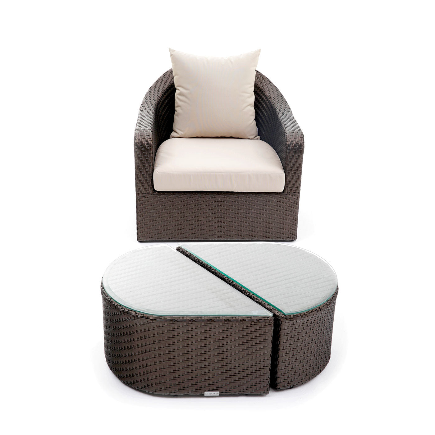 Akula Living 2 Piece Aegean Paros Armchair & Coffee Table