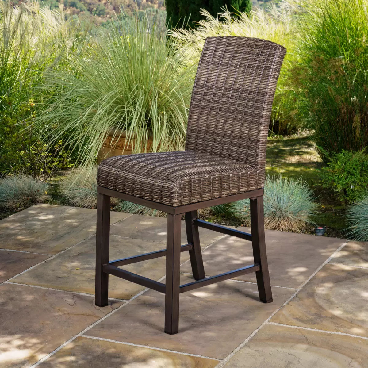 SunVilla Orvell 9 Piece High Dining Fire Wicker Set