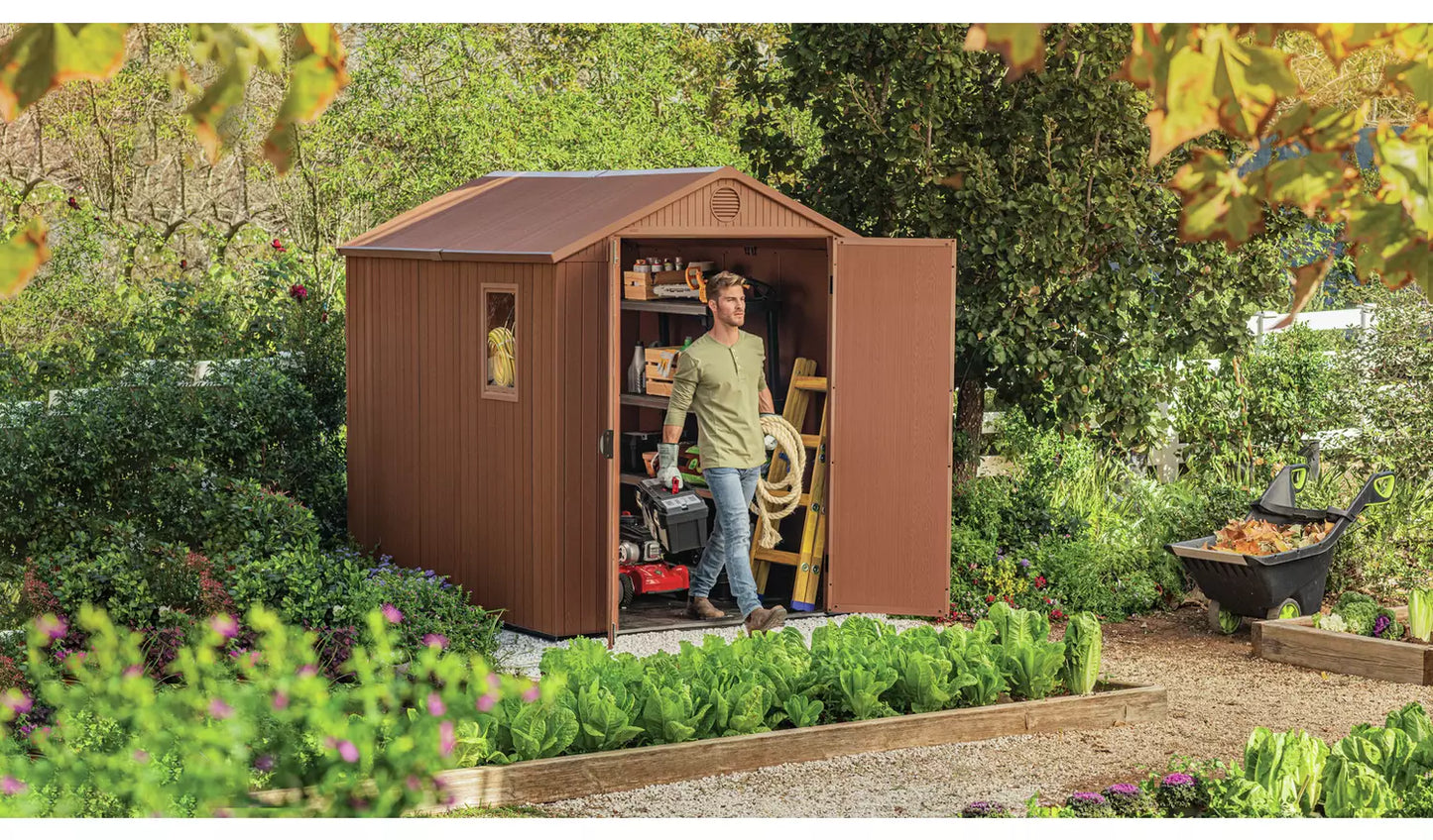 Keter Darwin Shed 6 x 8ft - Brown