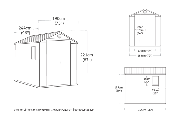 Keter Darwin 6 x 8ft Shed