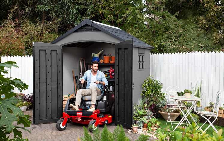 Keter Premier 757 Shed 7.5x7ft - Grey