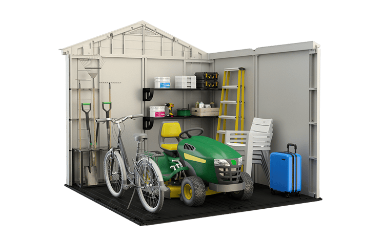 Keter Factor Garden Storage Shed 8 x 8ft - Brown