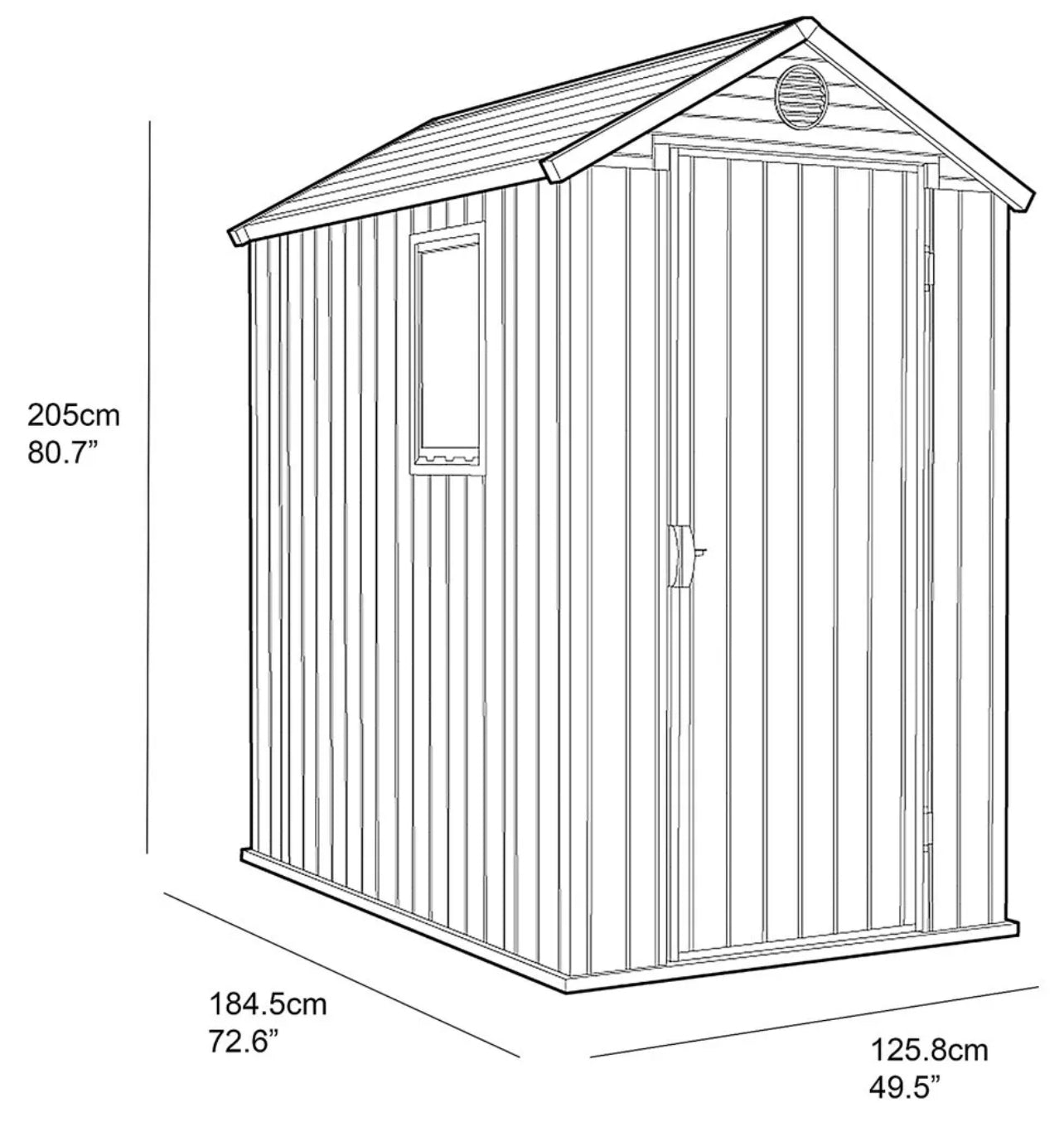 Keter Darwin 6 x 4 Garden Storage Shed