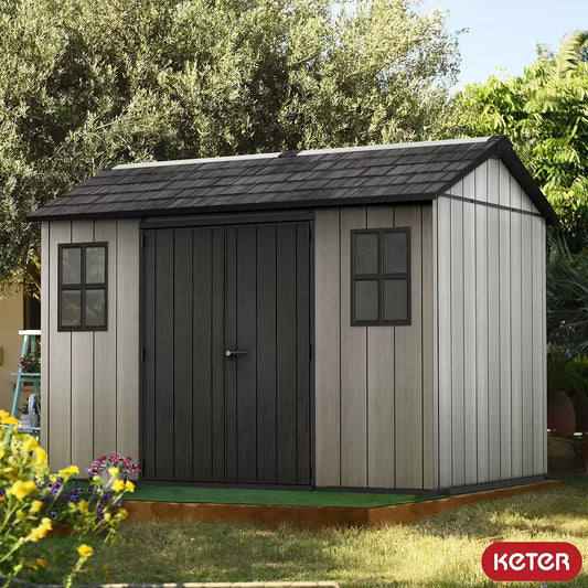 Keter Oakland 11ft x 7ft 6" (3.4 x 2.3m) Side Door Shed New