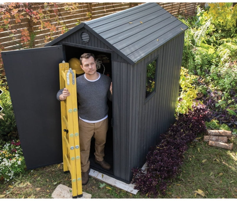 Keter Darwin 6 x 4ft  Shed - Grey