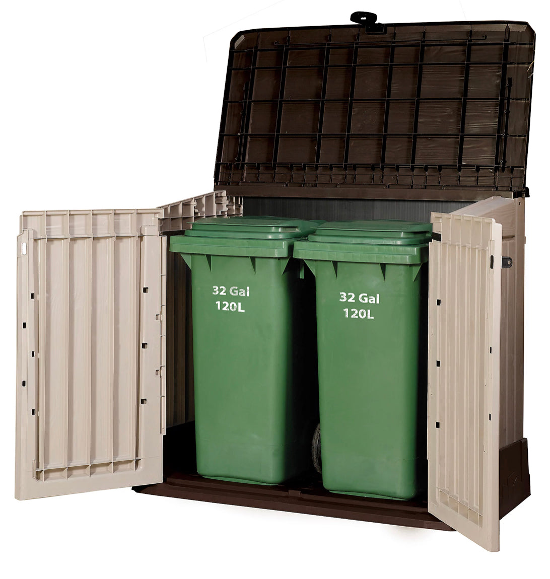 Keter Store It Out Midi Storage Box 880L - Beige & Brown