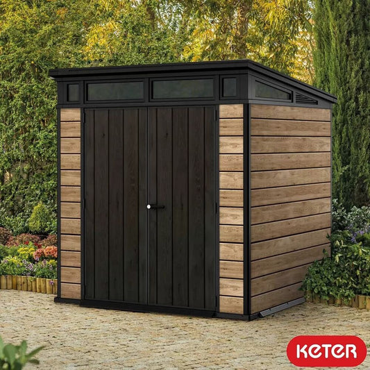 Keter Ashwood Signature 7ft 1" x 7ft 1" (2.16 x 2.16m) Storage Shed