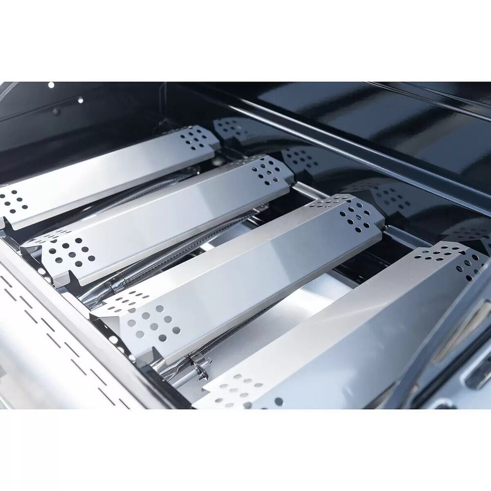 Nexgrill Revelry 4 Burner Stainless Steel Gas BBQ Gourmet Plus Griddle and Cover