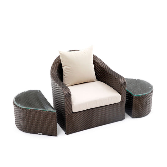 Akula Living 2 Piece Aegean Paros Armchair & Coffee Table
