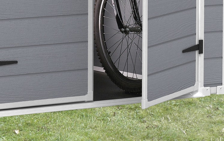Keter Manor Plastic Garden Storage Shed 6 x 5 ft Grey