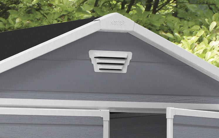 Keter 6-ft x 8-ft Manor Gable Resin Storage Shed (Floor Included