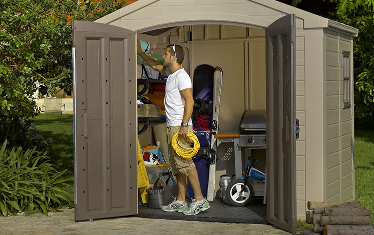 Keter Factor Garden Storage Shed 8x6ft - Brown