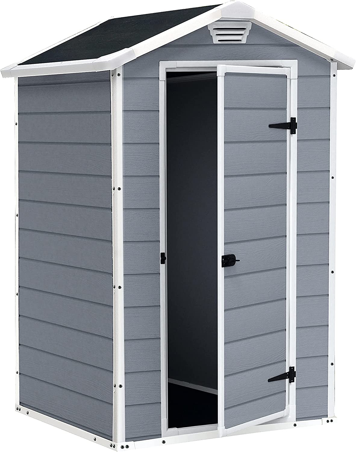 Keter Manor Outdoor Garden Storage Shed 4 x 3 ft - Grey