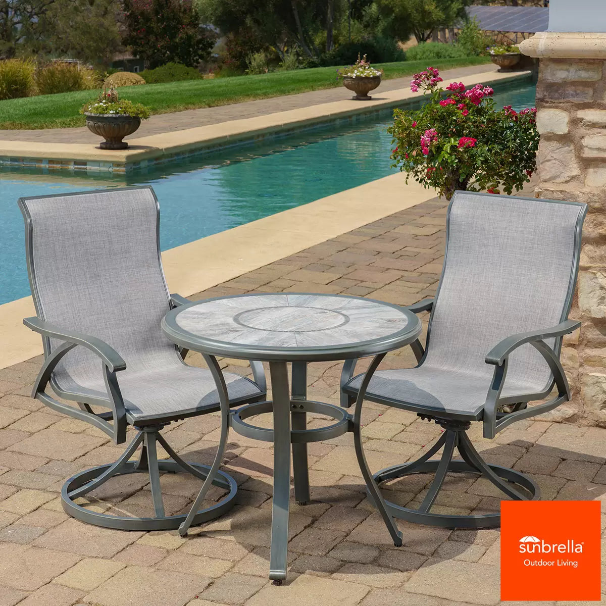 SunVilla Hayden 3 Piece Sling Café Set