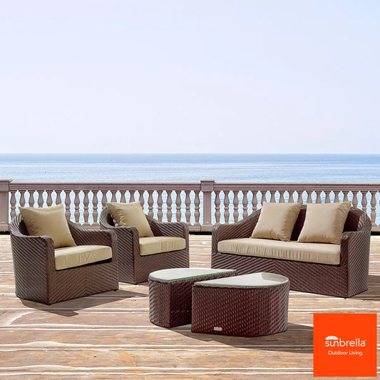 Akula Living 4 Piece Aegean Paros Deep Seating Set