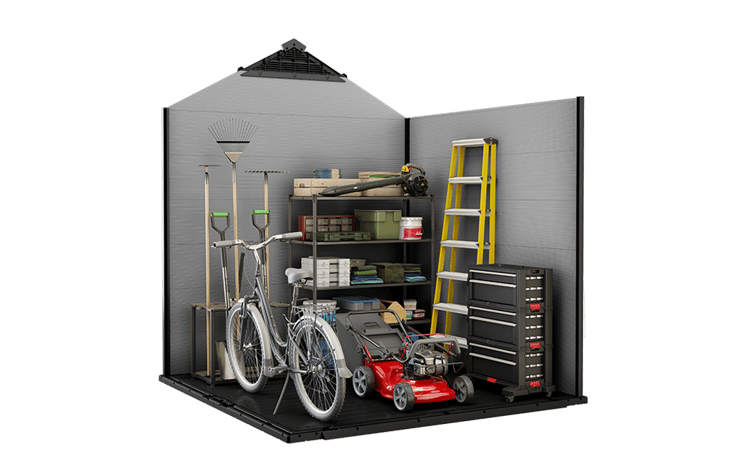 Keter Premier 757 Shed 7.5x7ft - Grey